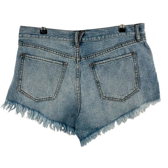 We The Free Cut Off Jean Shorts Womens Size 29 Denim Blue Lightwash Mid Rise - Picture 3 of 10